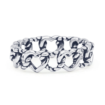 Interlocking Heart Band
